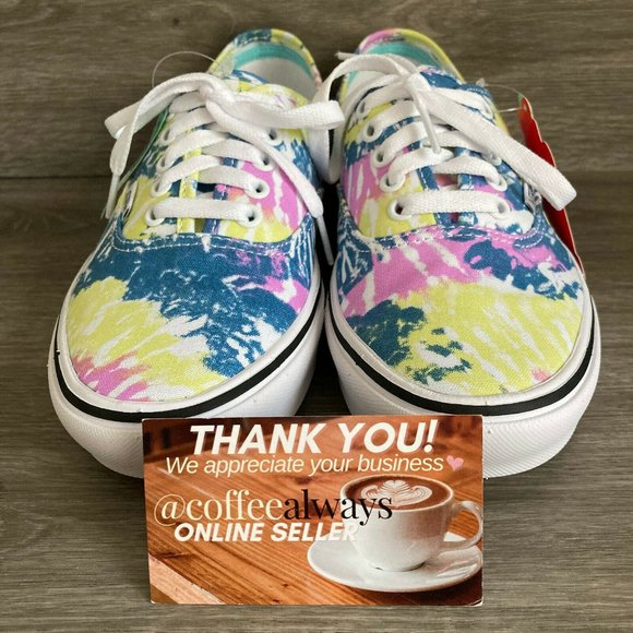 Vans Comfycush Authentic Tie-Dye Orchid White Multicolor Women's NWT - Picture 2 of 9
